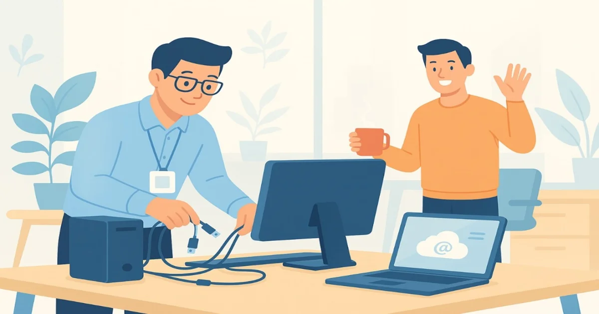 Image de Onboarding informatique, poste prêt en 30 minutes