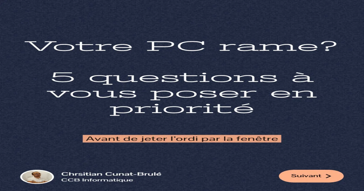 Image de Carrousel : PC lent, les 5 questions pour identifier la cause